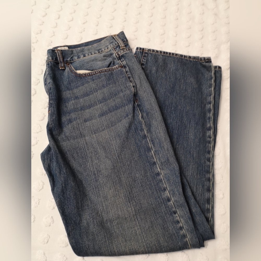 J.Crew Relaxed Fit Men's Jeans 36x34 Vintage Wash Straight Leg